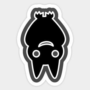 funny inverse bat Sticker